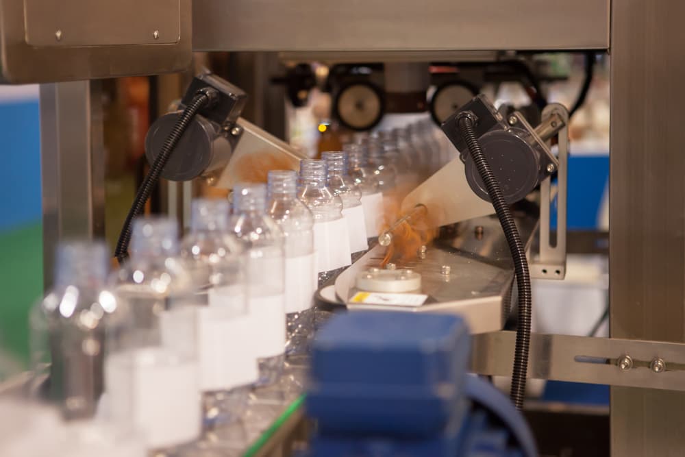 bottles-on-labeling-machines